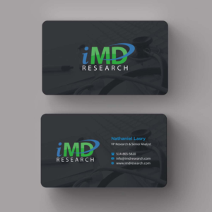 Business Card Design by INDIAN_Ashok for iMD Research | Design: #7981885