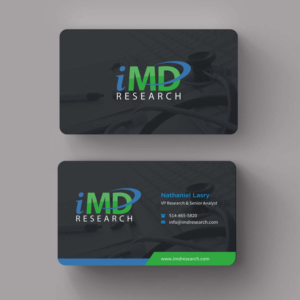 Business Card Design by INDIAN_Ashok for iMD Research | Design: #7981886