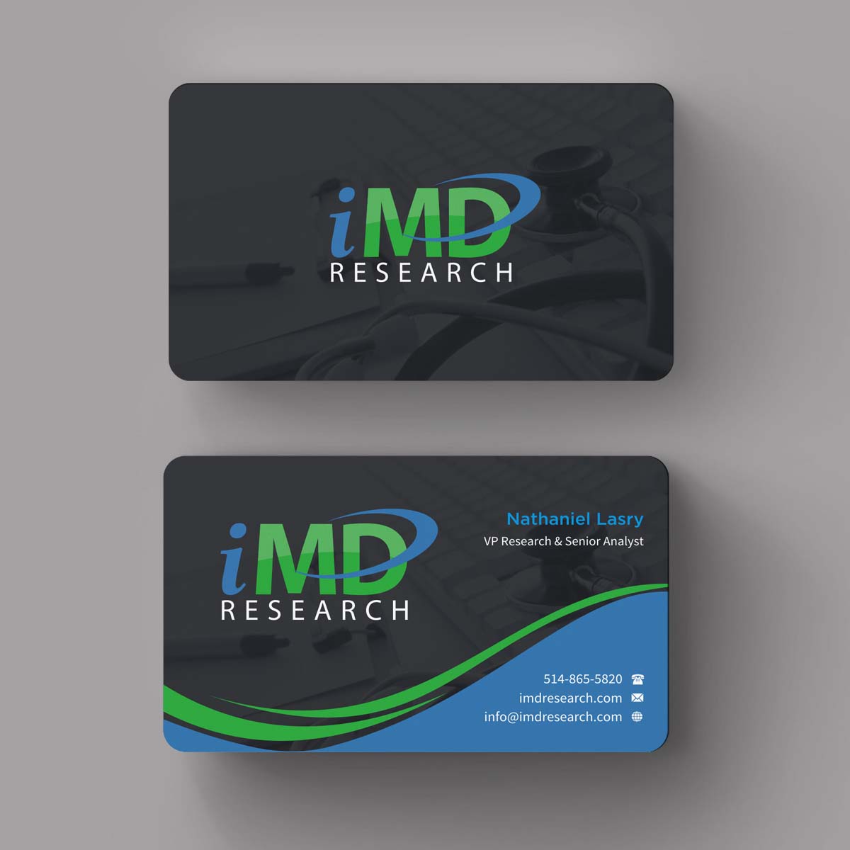 Business Card Design by INDIAN_Ashok for iMD Research | Design #7981887