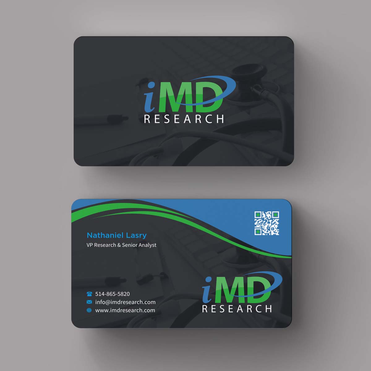 Business Card Design by INDIAN_Ashok for iMD Research | Design #7981902