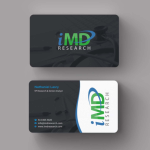 Business Card Design by INDIAN_Ashok for iMD Research | Design: #7981903