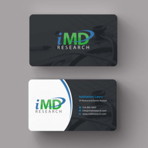 Business Card Design by INDIAN_Ashok for iMD Research | Design: #7981904