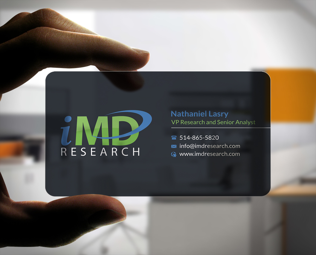 Business Card Design by Stylez Designz for iMD Research | Design #8020175