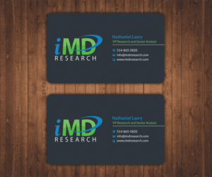 Diseño de Tarjeta de Presentación por Stylez Designz para iMD Research | Diseño: #8020177