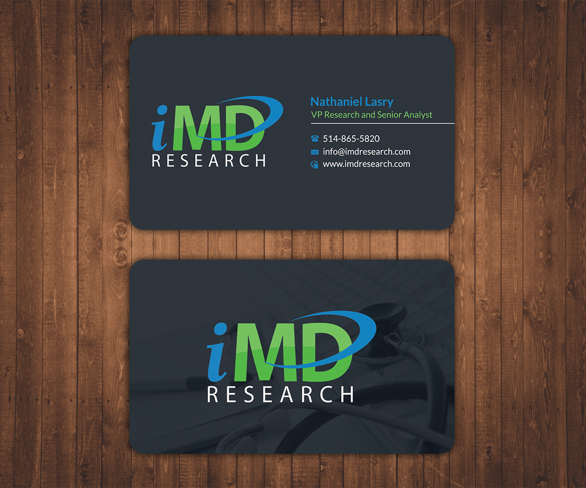 Business Card Design by Stylez Designz for iMD Research | Design #8020178