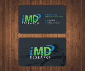 Diseño de Tarjeta de Presentación por Stylez Designz para iMD Research | Diseño: #8020178