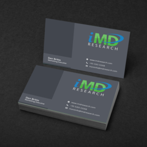 Business Card Design by bedesign for iMD Research | Design: #7929471