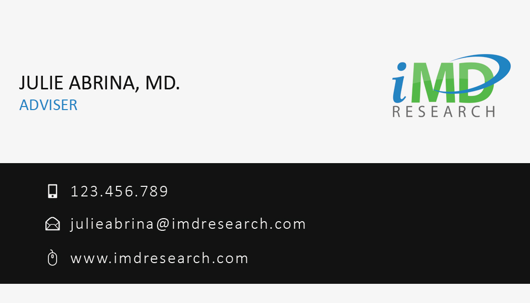 Business Card Design by julie_ for iMD Research | Design #7930173