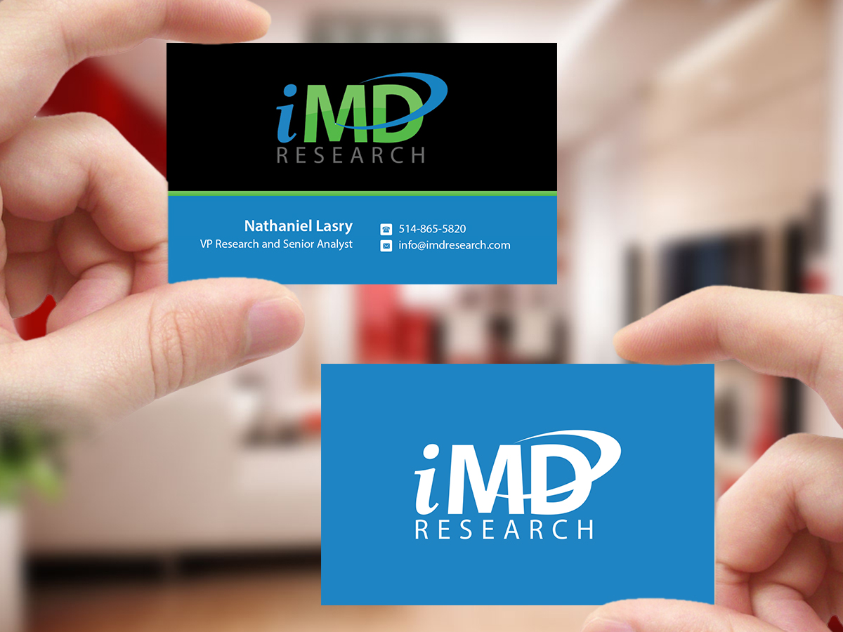 Diseño de Tarjeta de Presentación por Creations Box 2015 para iMD Research | Diseño #7940027