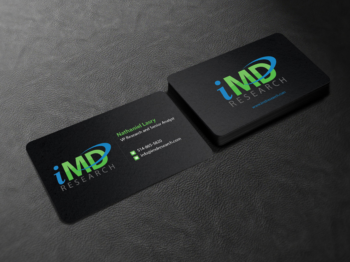 Business Card Design by Creations Box 2015 for iMD Research | Design #7940028