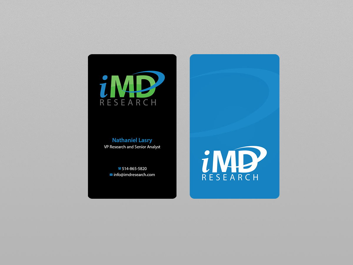 Business Card Design by Creations Box 2015 for iMD Research | Design #7940031