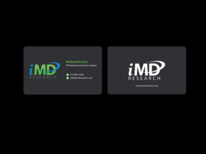 Business Card Design by Creations Box 2015 for iMD Research | Design: #7940033