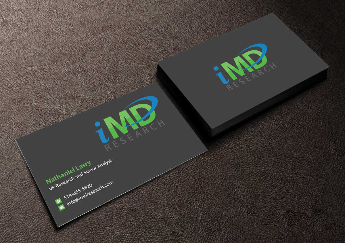 Business Card Design by Creations Box 2015 for iMD Research | Design #7940036