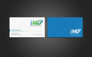 Business Card Design by chandrayaan.creative for iMD Research | Design: #7939401