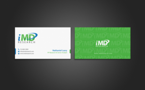 Business Card Design by chandrayaan.creative for iMD Research | Design: #7939404