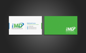 Business Card Design by chandrayaan.creative for iMD Research | Design: #7939405