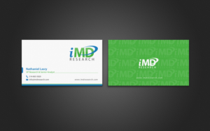 Business Card Design by chandrayaan.creative for iMD Research | Design: #7939406