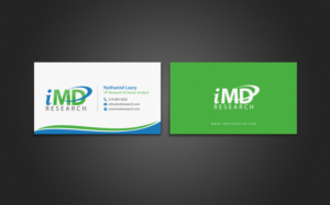 Business Card Design by chandrayaan.creative for iMD Research | Design: #7939410