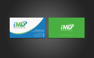 Business Card Design by chandrayaan.creative for iMD Research | Design: #7939415