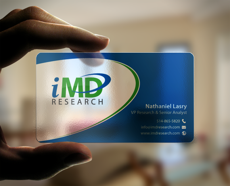 Business Card Design by chandrayaan.creative for iMD Research | Design #7939416