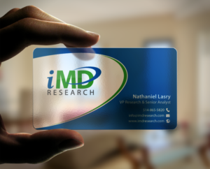 Business Card Design by chandrayaan.creative for iMD Research | Design: #7939416