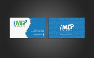Business Card Design by chandrayaan.creative for iMD Research | Design: #7939417