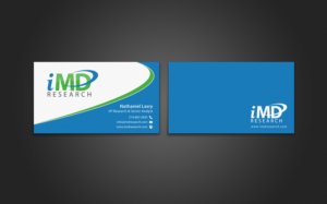 Business Card Design by chandrayaan.creative for iMD Research | Design: #7939420