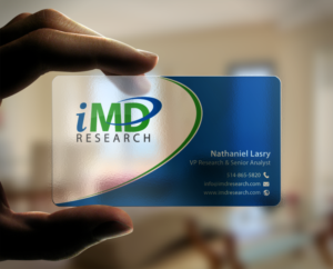 Business Card Design by chandrayaan.creative for iMD Research | Design: #7939421