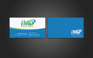Business Card Design by chandrayaan.creative for iMD Research | Design: #7939422
