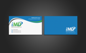 Business Card Design by chandrayaan.creative for iMD Research | Design: #7939423