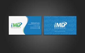 Business Card Design by chandrayaan.creative for iMD Research | Design: #7939424