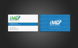 Business Card Design by chandrayaan.creative for iMD Research | Design: #7939426