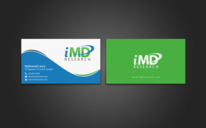 Business Card Design by chandrayaan.creative for iMD Research | Design: #7939427