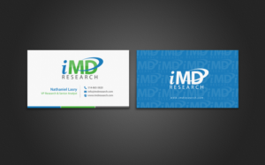 Business Card Design by chandrayaan.creative for iMD Research | Design: #7939430