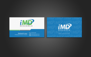 Business Card Design by chandrayaan.creative for iMD Research | Design: #7939434