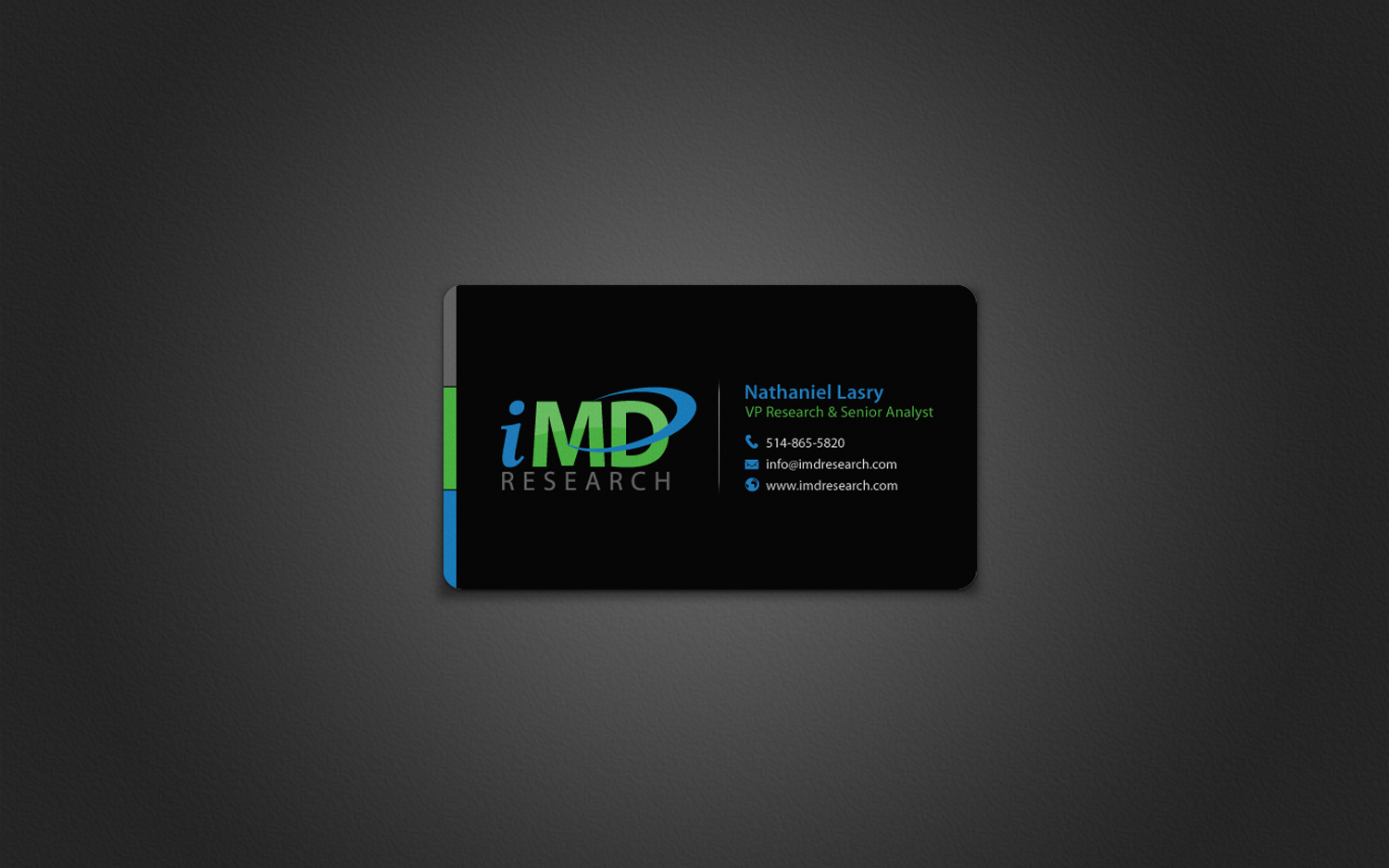 Business Card Design by chandrayaan.creative for iMD Research | Design #8473060