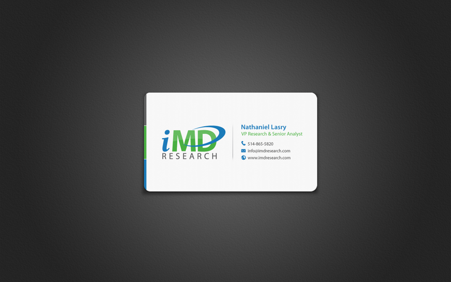Business Card Design by chandrayaan.creative for iMD Research | Design #8473064
