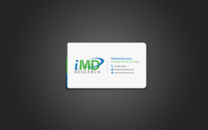Business Card Design by chandrayaan.creative for iMD Research | Design: #8473064