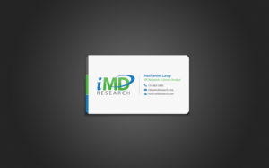 Business Card Design by chandrayaan.creative for iMD Research | Design: #8473066