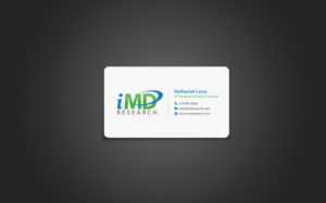 Business Card Design by chandrayaan.creative for iMD Research | Design: #8473068