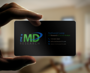 Business Card Design by chandrayaan.creative for iMD Research | Design: #8530426