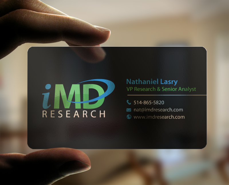 Business Card Design by chandrayaan.creative for iMD Research | Design #9219039