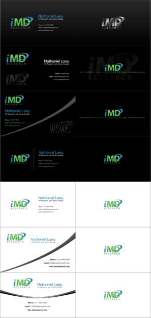 Business Card Design by Cahya Dwi for iMD Research | Design: #7956411