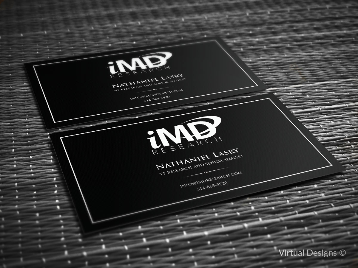 Business Card Design by SyncFuse™ Solutions for iMD Research | Design #8017982