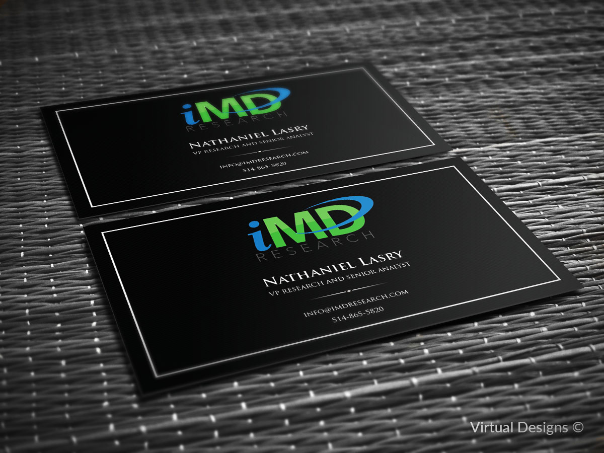 Visitenkarten-Design von SyncFuse™ Solutions für iMD Research | Design #8017983