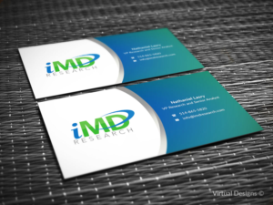 Business Card Design by SyncFuse™ Solutions for iMD Research | Design: #8018217