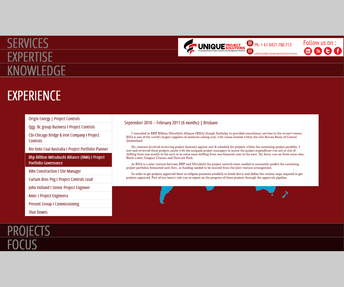 Web Design by Expedition1 for Unique Project Solutions | Design #1976394