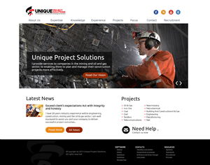 Web Design by Azahran Designs for Unique Project Solutions | Design: #1953904