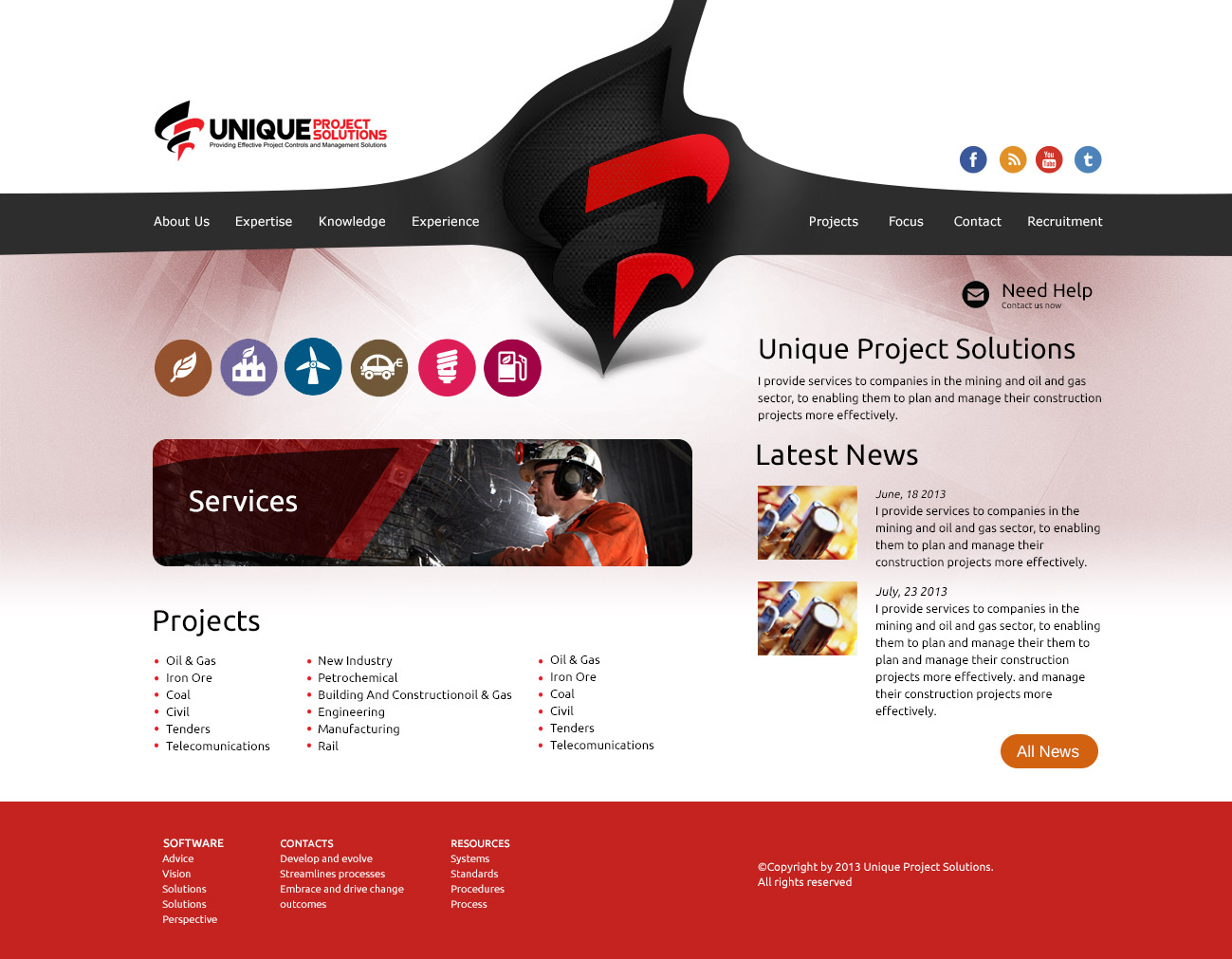 Web Design by Azahran Designs for Unique Project Solutions | Design #1968859