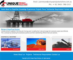 Web Design by love manjeet for Unique Project Solutions | Design: #1950076